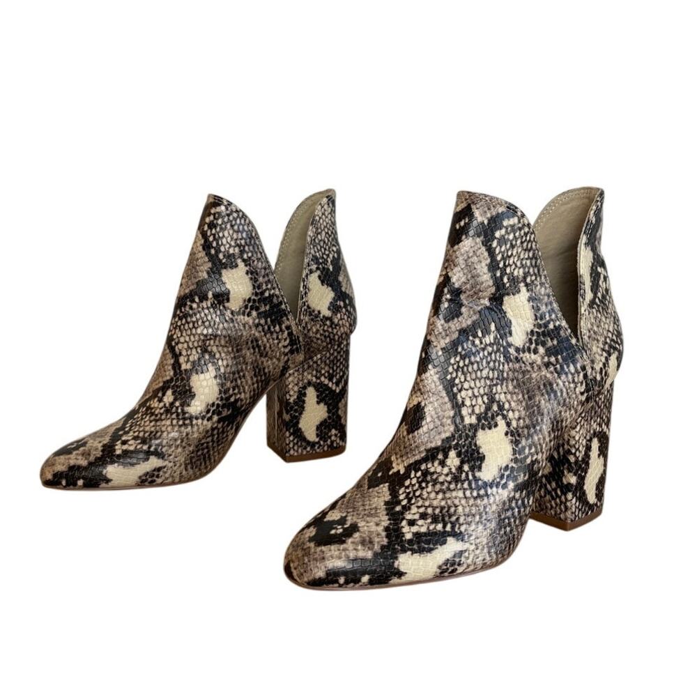 Steve Madden Rookie Snakeskin Bootie Size 7 Gray … - image 1